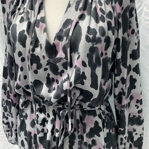 Anthropologie Animal Print Long Sleeve Midi Dress by Cloth and Stone - Picture 8 of 14